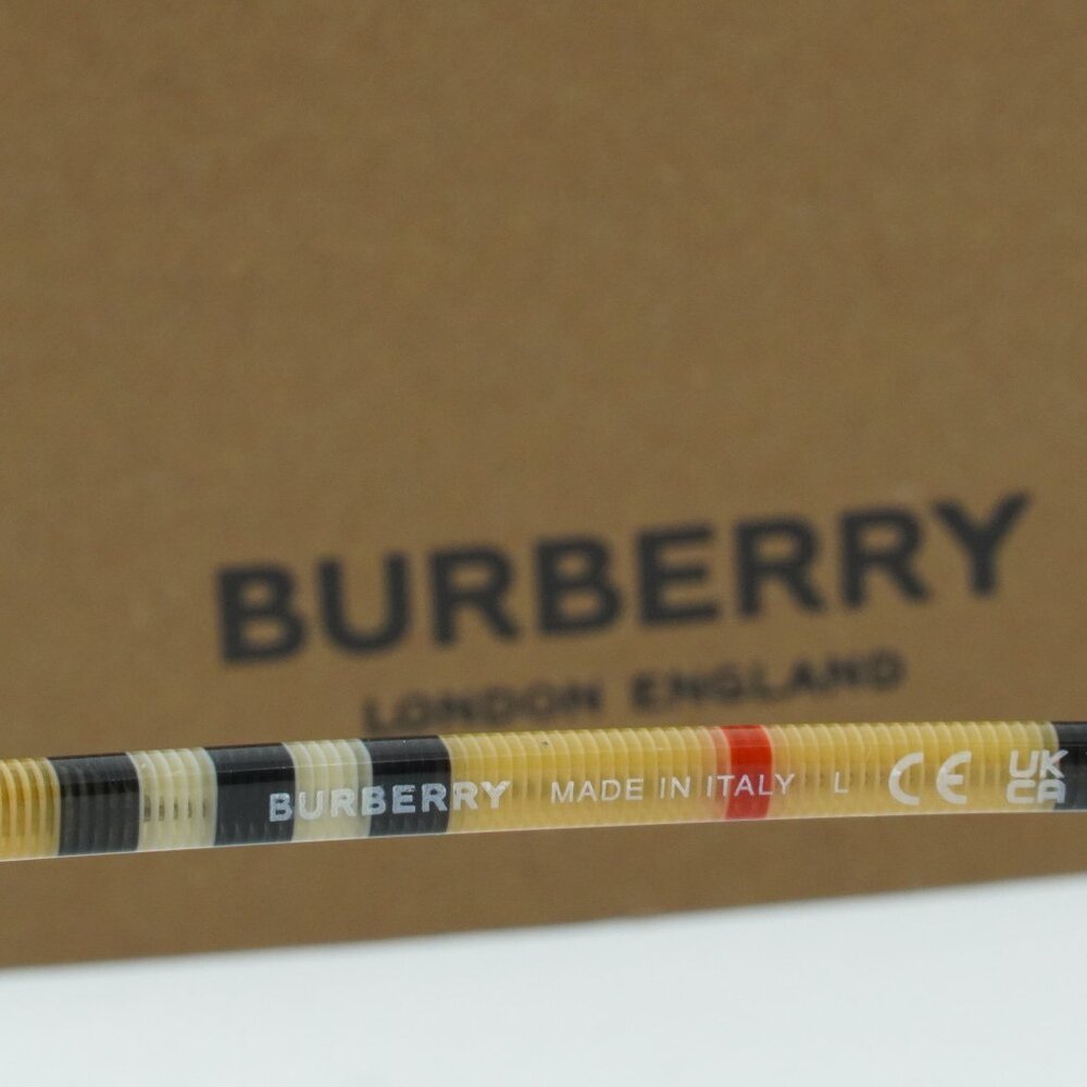 Burberry BE2367 3853 Square Eyeglasses 54mm - Black/Check Brown - Picture 5 of 7